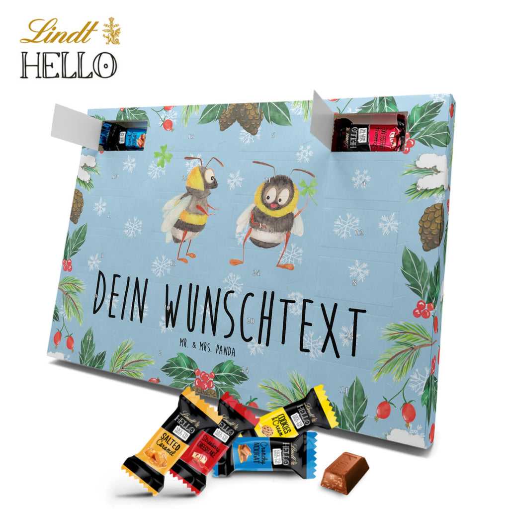 Personalisierter Markenschokolade Adventskalender Hummeln Kleeblatt Personalisierter Adventskalender, Tiermotive, Gute Laune, lustige Sprüche, Tiere, Hummel, Biene, Spruch positiv, Biene Deko, Spruch schön, glücklich sein, glücklich werden, Spruch fröhlich