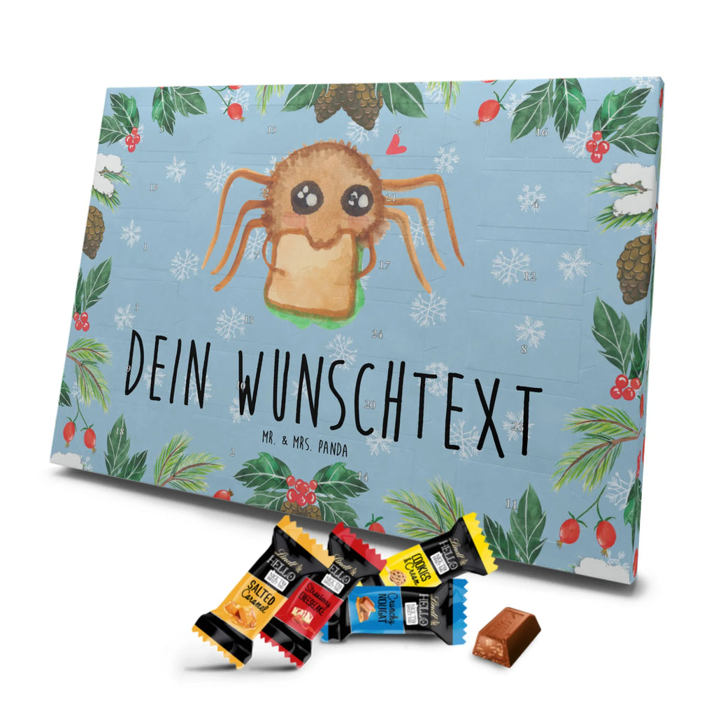 Personalisierter Markenschokolade Adventskalender Spinne Agathe Sandwich Personalisierter Adventskalender, Spinne Agathe, Spinne, Agathe, Videos, Merchandise, Glück, Mut, Hungrig, Verfressen, Lebensfreude, Alles wird gut, Hunger