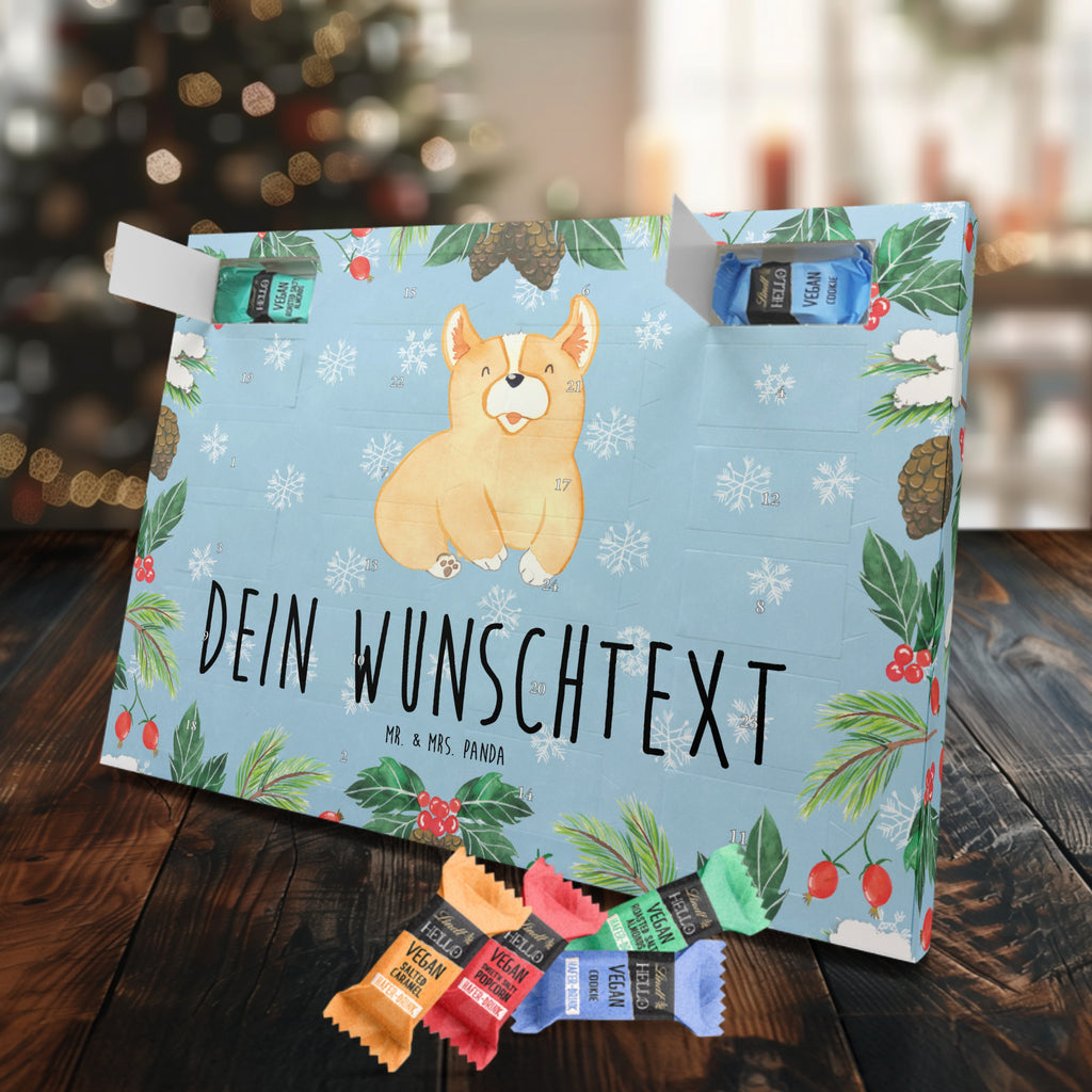 Personalisierter veganer Adventskalender Corgie Personalisierter veganer Adventskalender, Hund, Hundemotiv, Haustier, Hunderasse, Tierliebhaber, Hundebesitzer, Sprüche, Corgie, Welsh Corgie Pembroke, britisch, Motivation, Spruch, Hundespruch, Lebensfreude