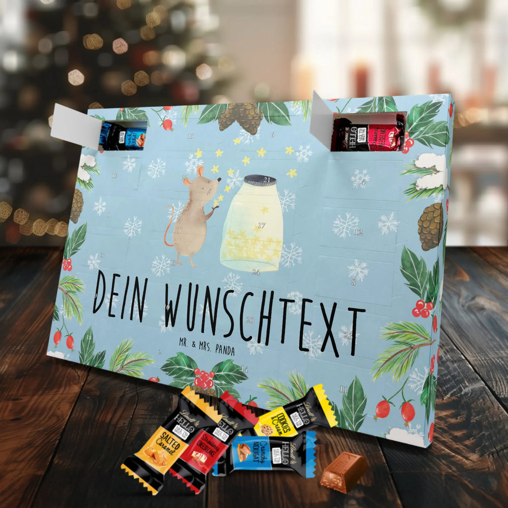 Personalisierter Markenschokolade Adventskalender Maus Sterne Personalisierter Adventskalender, Tiermotive, Gute Laune, lustige Sprüche, Tiere, Maus, Sterne, Wunsch, Kind, Taufe, Taufgeschenk, Geburt, Schwangerschaft, erstes Kind, Kindergeburtstag, Geburtstag, Hoffnung, Träume