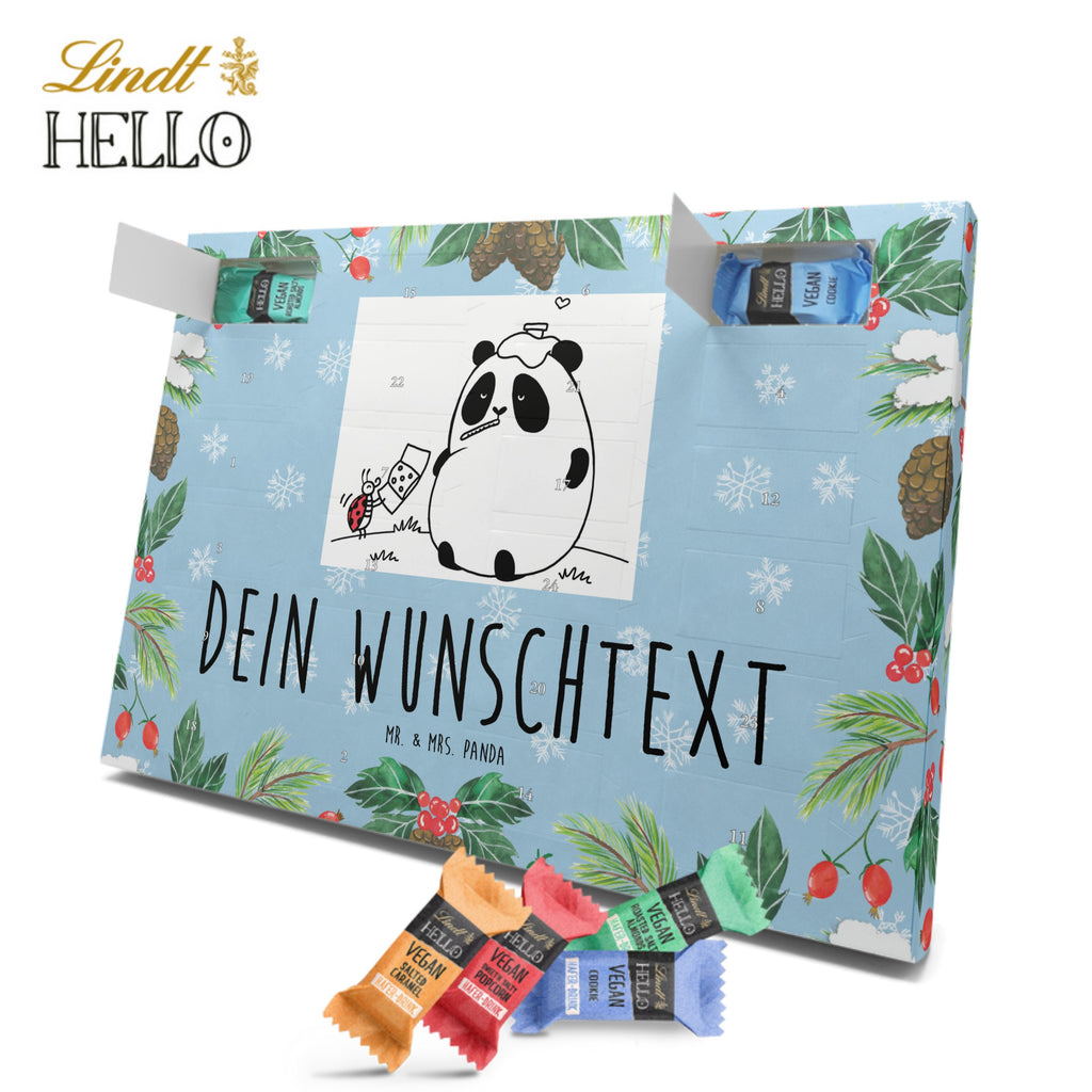 Personalisierter veganer Adventskalender Panda Gute Besserung Personalisierter veganer Adventskalender