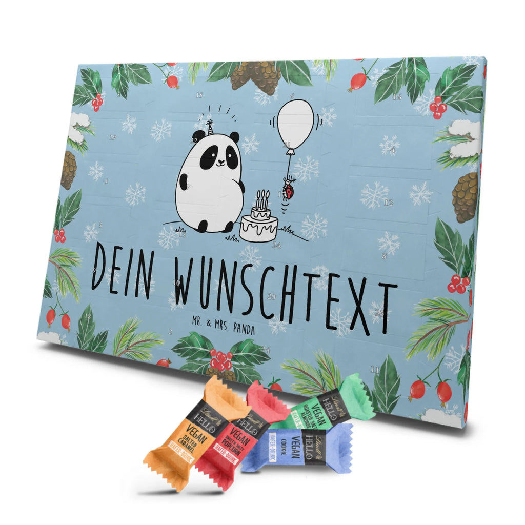 Personalisierter veganer Adventskalender Panda Geburtstag Personalisierter veganer Adventskalender