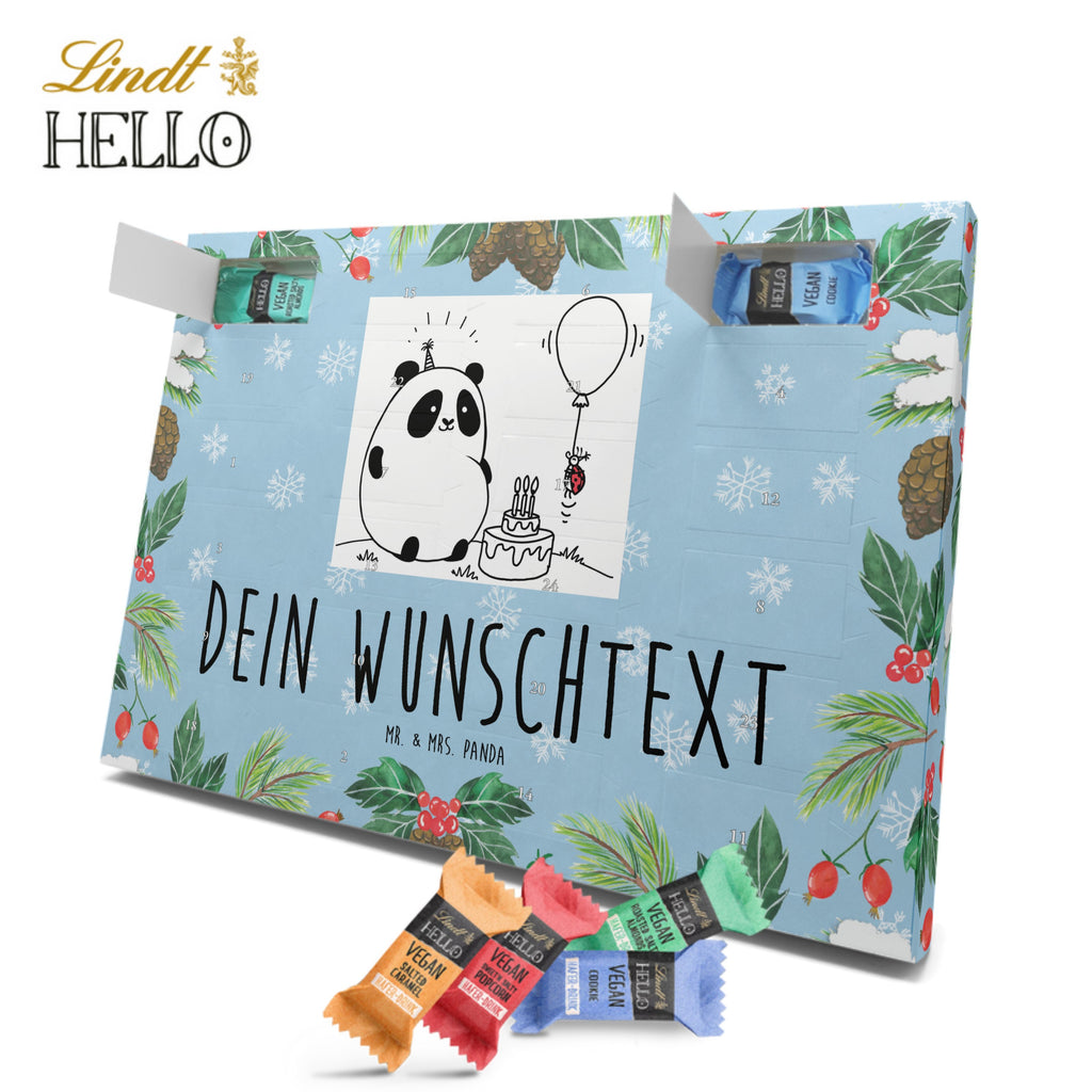 Personalisierter veganer Adventskalender Panda Geburtstag Personalisierter veganer Adventskalender