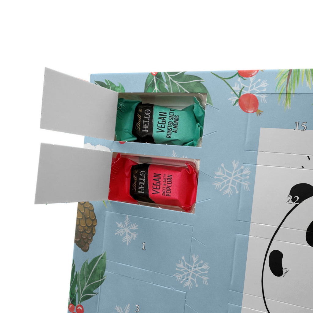 Personalisierter veganer Adventskalender Panda Geburtstag Personalisierter veganer Adventskalender