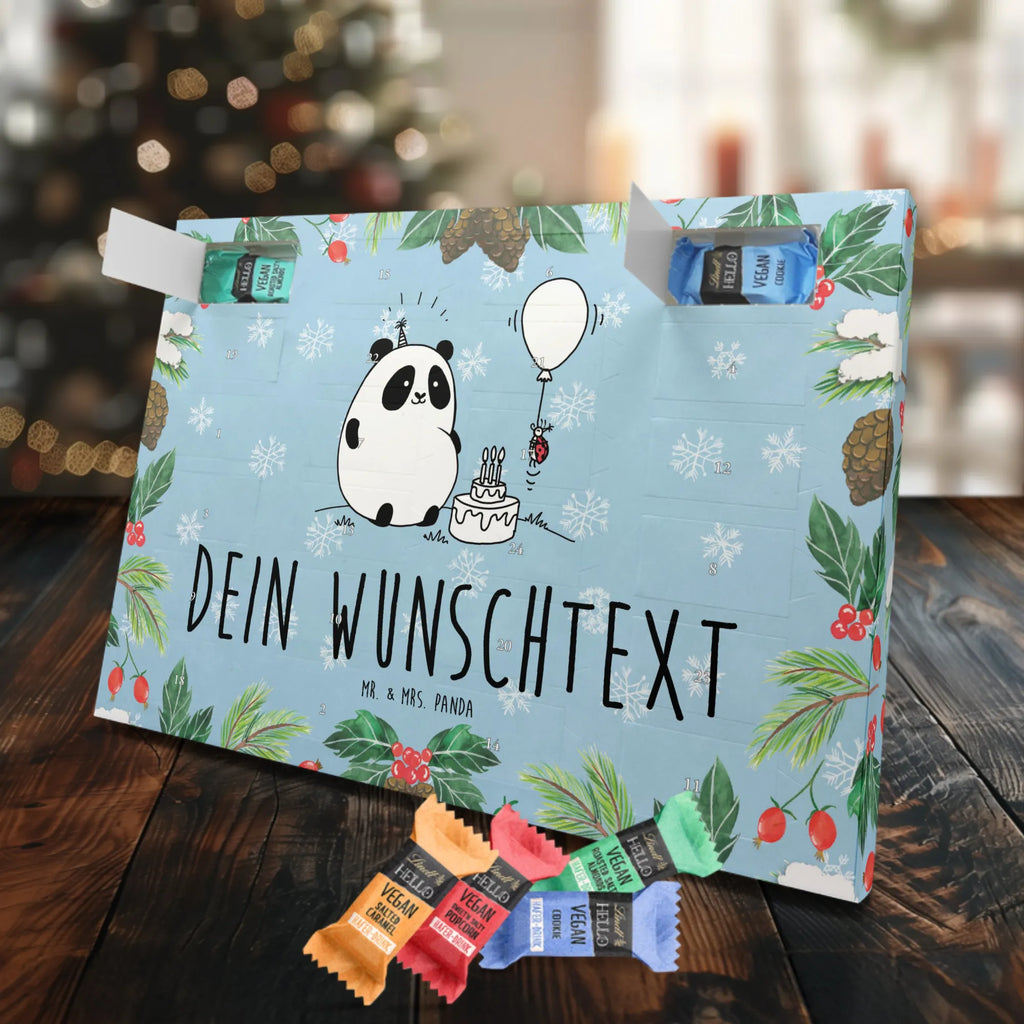 Personalisierter veganer Adventskalender Panda Geburtstag Personalisierter veganer Adventskalender