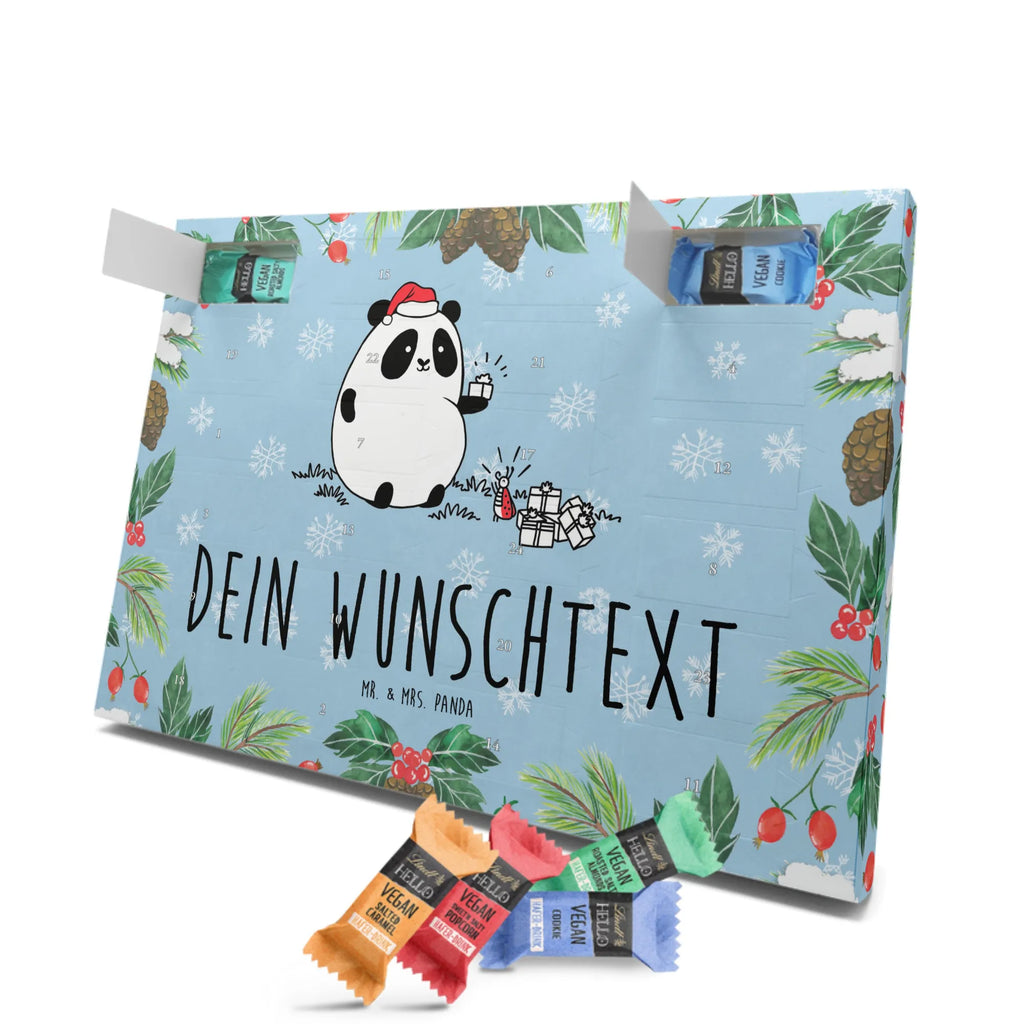 Personalisierter veganer Adventskalender Panda Weihnachtsgeschenk Personalisierter veganer Adventskalender