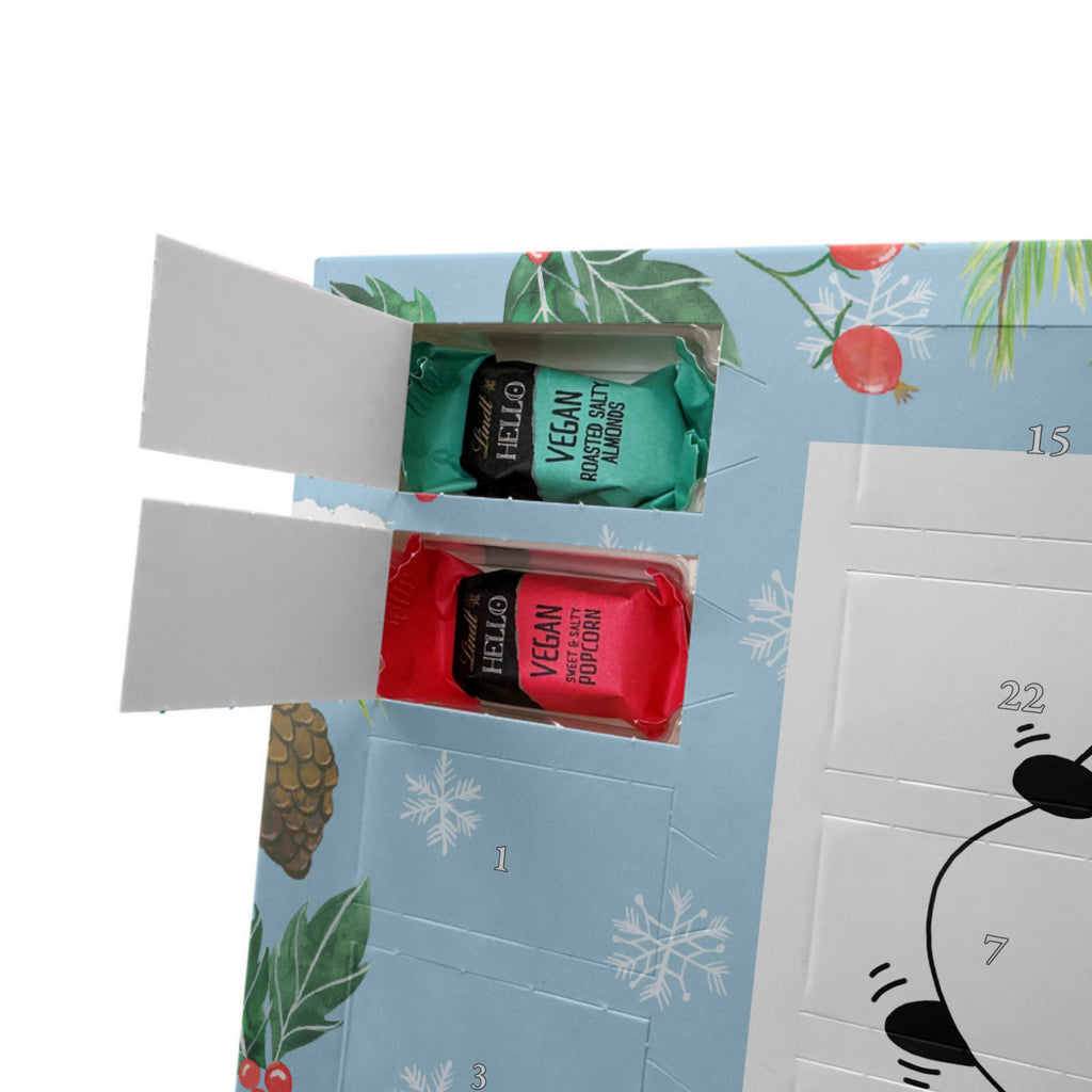 Personalisierter veganer Adventskalender Panda Weihnachtszeit Personalisierter veganer Adventskalender