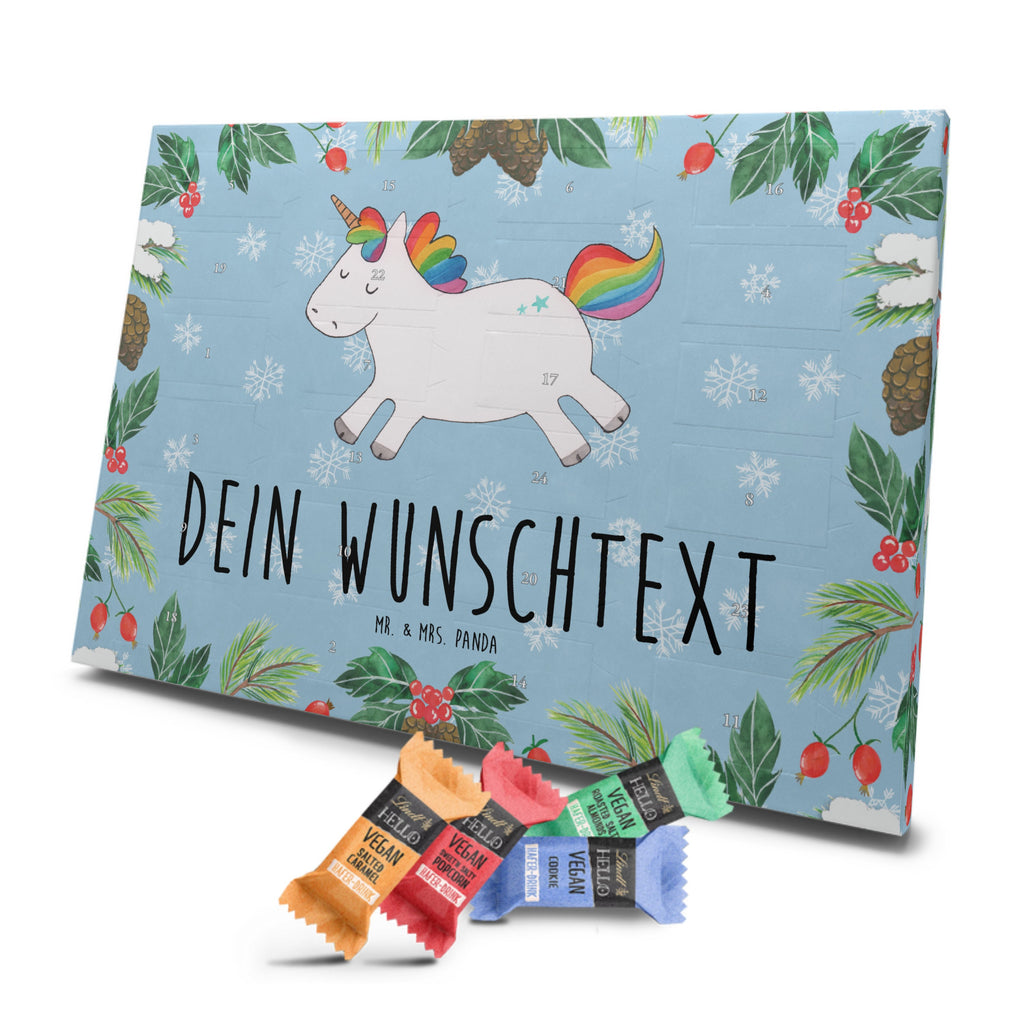 Personalisierter veganer Adventskalender Einhorn Happy Personalisierter veganer Adventskalender, Einhorn, Einhörner, Einhorn Deko, Pegasus, Unicorn, glücklich, fröhlich, Spaß, Freude, Lebensfreude, witzig, spannend, Lächeln, Lachen