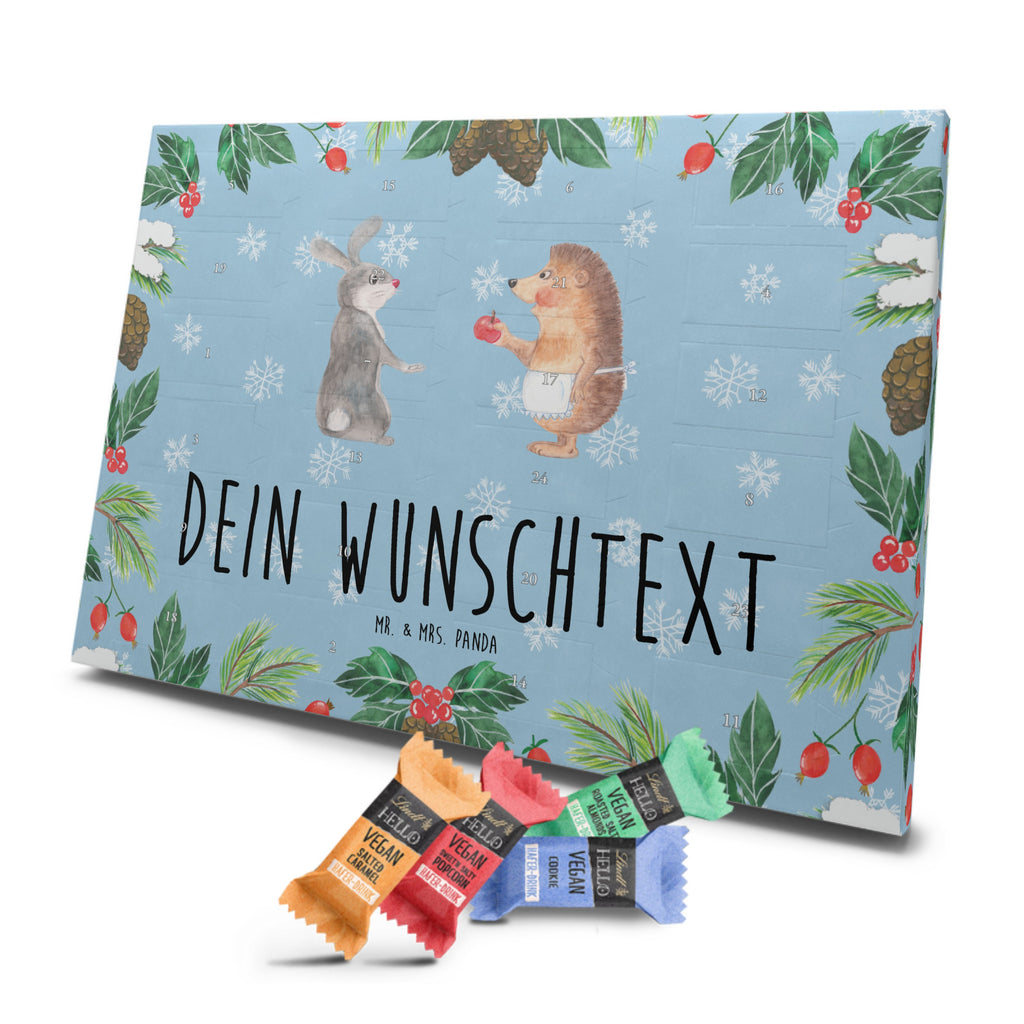 Personalisierter veganer Adventskalender Hase Igel Personalisierter veganer Adventskalender, Tiermotive, Gute Laune, lustige Sprüche, Tiere, Igel und Hase, Igel, Hase, Liebe Spruch, Liebeskummer Geschenk, Herzschmerz, Trösten, Trennungsschmerz, Spruch romantisch