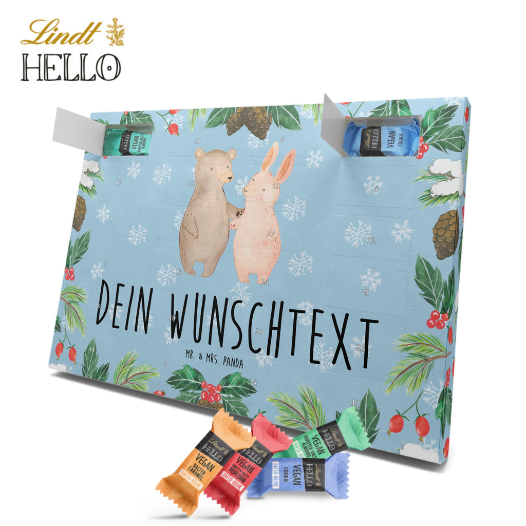 Personalisierter veganer Adventskalender Bär und Hase Umarmen Personalisierter veganer Adventskalender, Liebe, Partner, Freund, Freundin, Ehemann, Ehefrau, Heiraten, Verlobung, Heiratsantrag, Liebesgeschenk, Jahrestag, Hocheitstag, Freunde, bester Freund, Hase, Bär, Bärchen, best friends