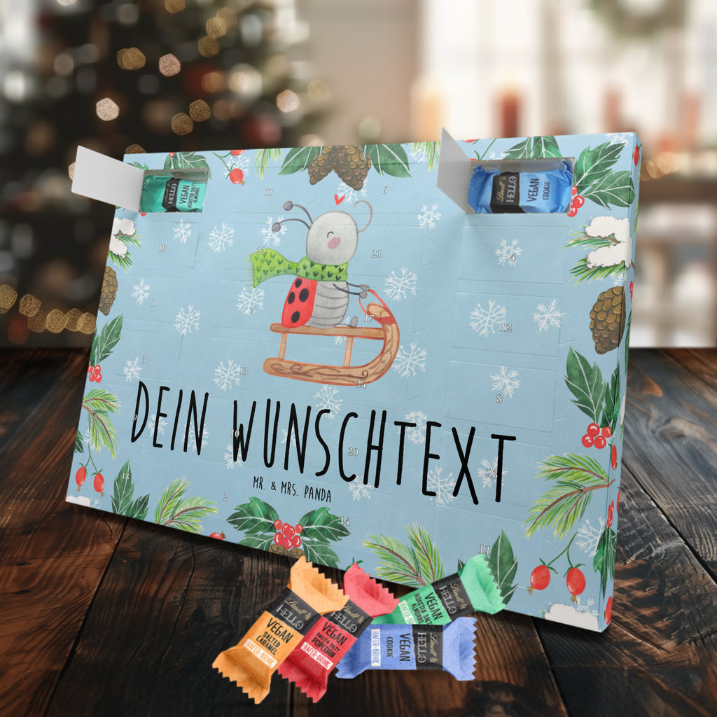 Personalisierter veganer Adventskalender Smörle Rodeln Personalisierter veganer Adventskalender, Winter, Weihnachten, Weihnachtsdeko, Nikolaus, Advent, Heiligabend, Wintermotiv, Schlittenfahren, Smörle, Marzipan