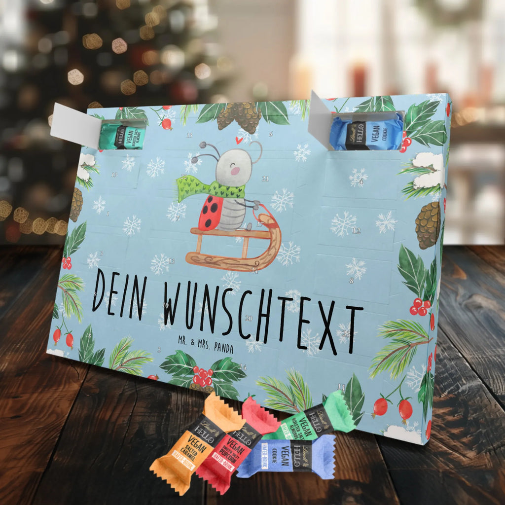 Personalisierter veganer Adventskalender Smörle Rodeln Personalisierter veganer Adventskalender, Winter, Weihnachten, Weihnachtsdeko, Nikolaus, Advent, Heiligabend, Wintermotiv, Schlittenfahren, Smörle, Marzipan