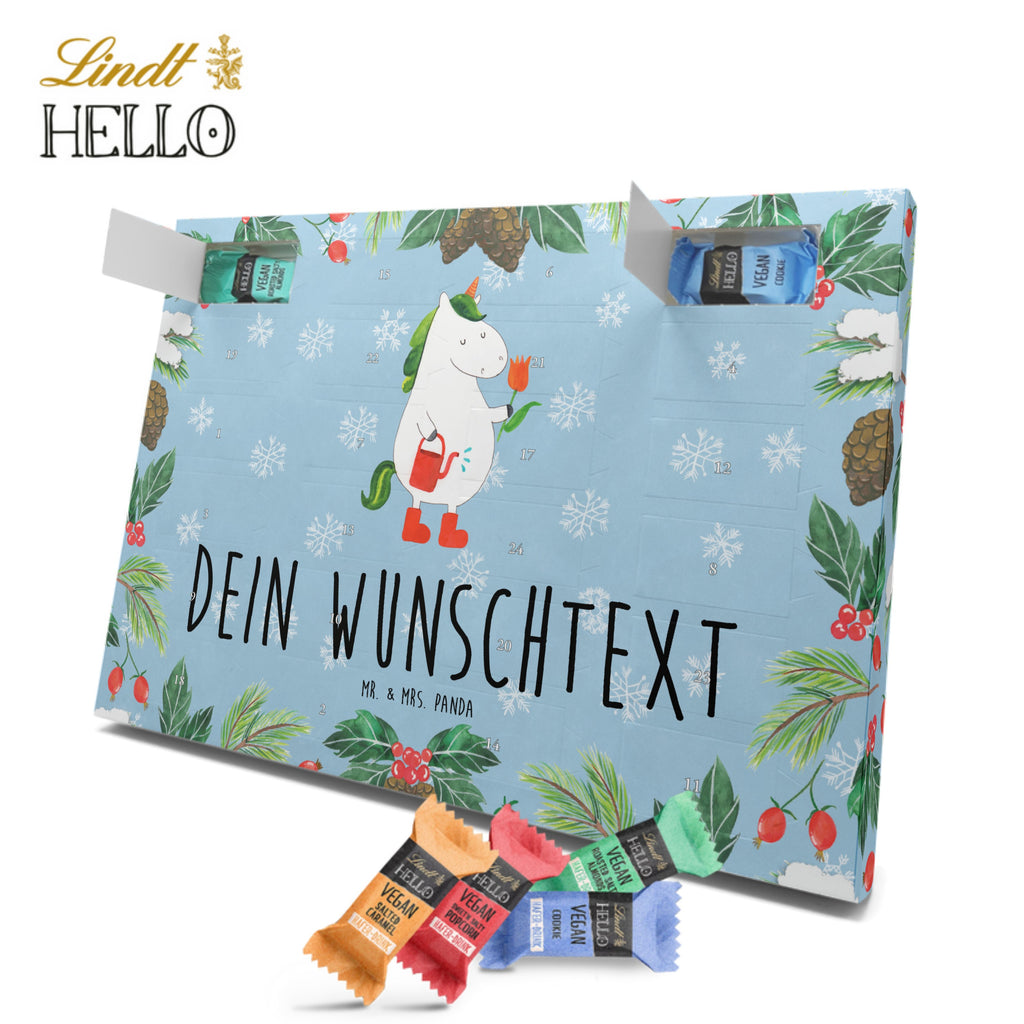 Personalisierter veganer Adventskalender Einhorn Gärtner Personalisierter veganer Adventskalender, Einhorn, Einhörner, Einhorn Deko, Pegasus, Unicorn, Luftballon, Gießkanne, Giesskanne, Lebenslust, Freude, Blume, Freundin, Garten, Stiefel