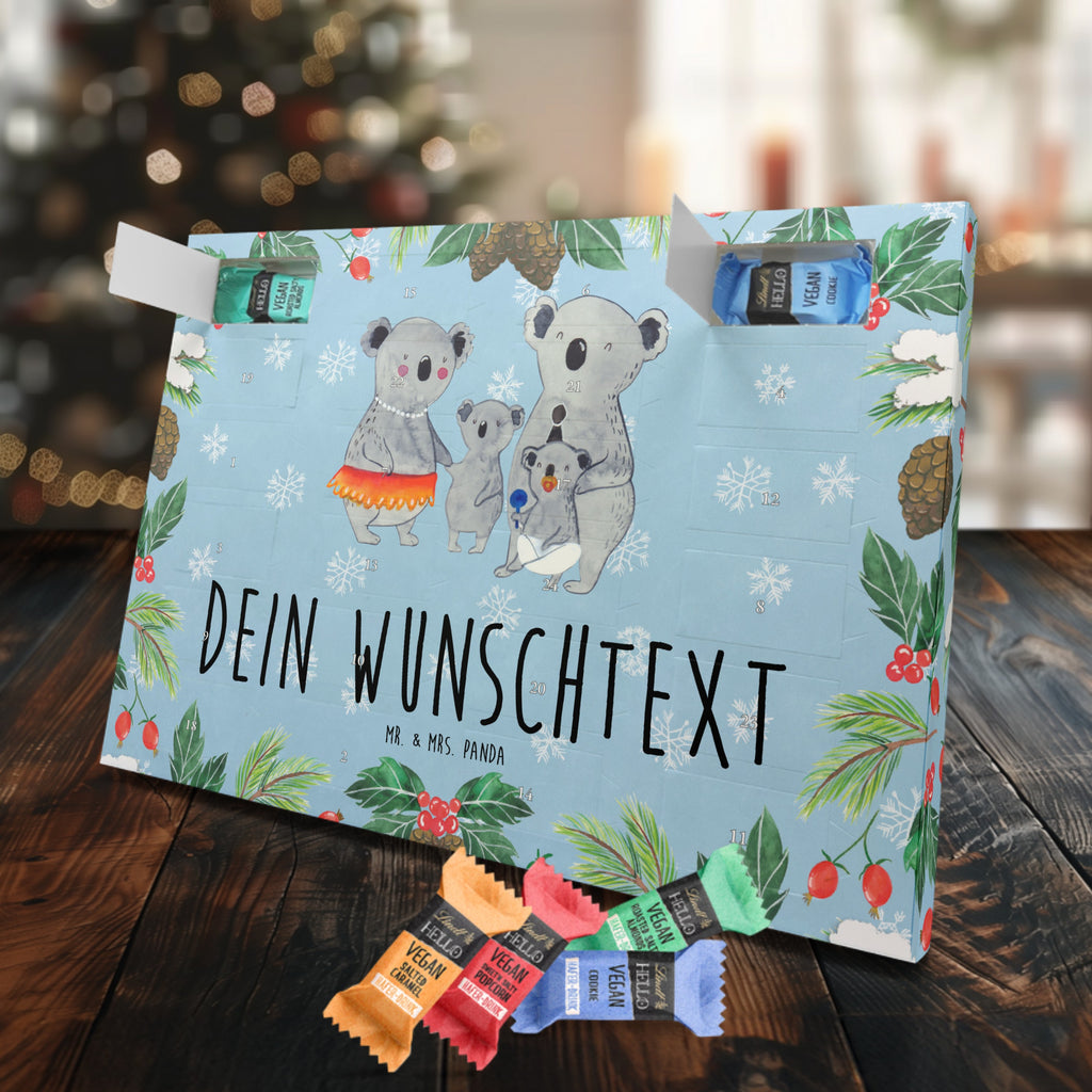 Personalisierter veganer Adventskalender Koala Familie Personalisierter veganer Adventskalender, Familie, Vatertag, Muttertag, Bruder, Schwester, Mama, Papa, Oma, Opa, Koala, Koalas, Family, Kinder, Geschwister, Familienleben