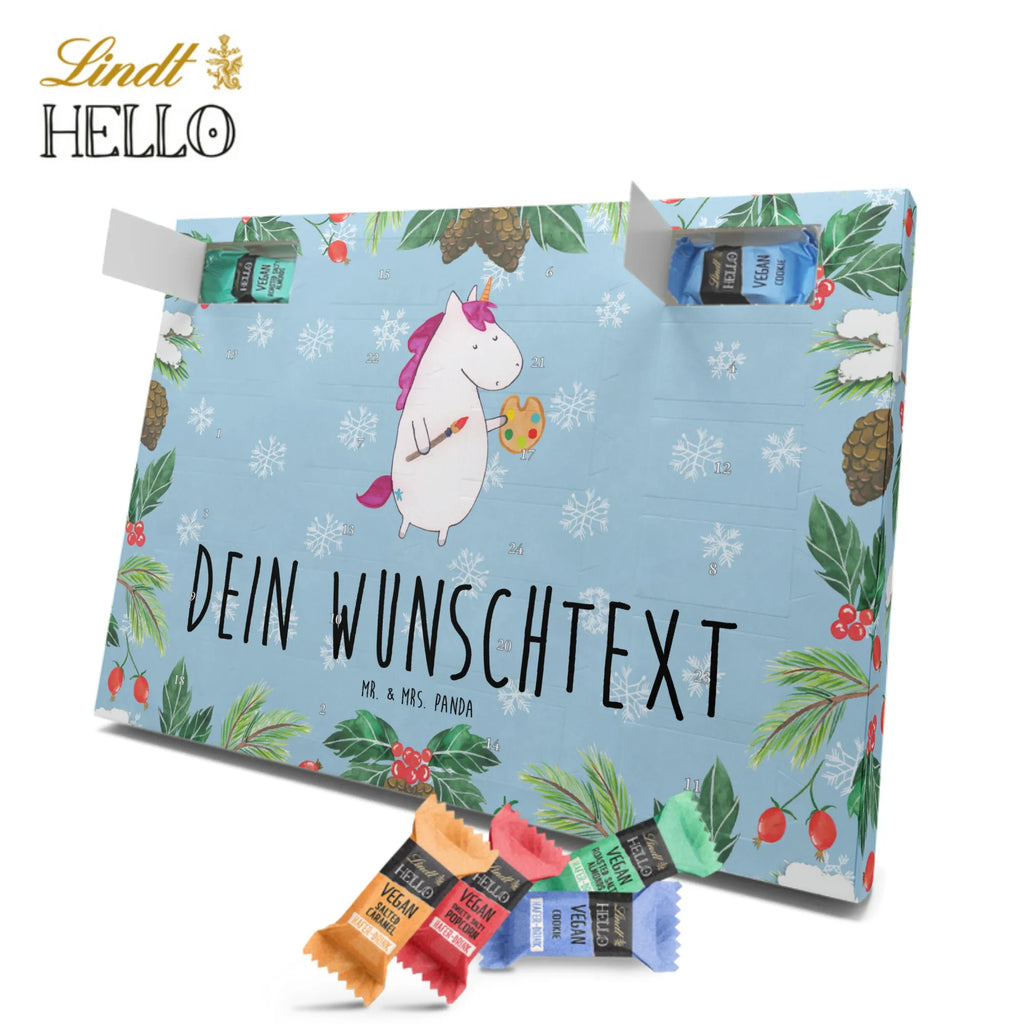 Personalisierter veganer Adventskalender Einhorn Künstler Personalisierter veganer Adventskalender, Einhorn, Einhörner, Einhorn Deko, Pegasus, Unicorn, Englisch, Künstler, Artist, Malen, Zeichnen, Welt, Farbe, Stift, Pinsel, Geschenk, Maler