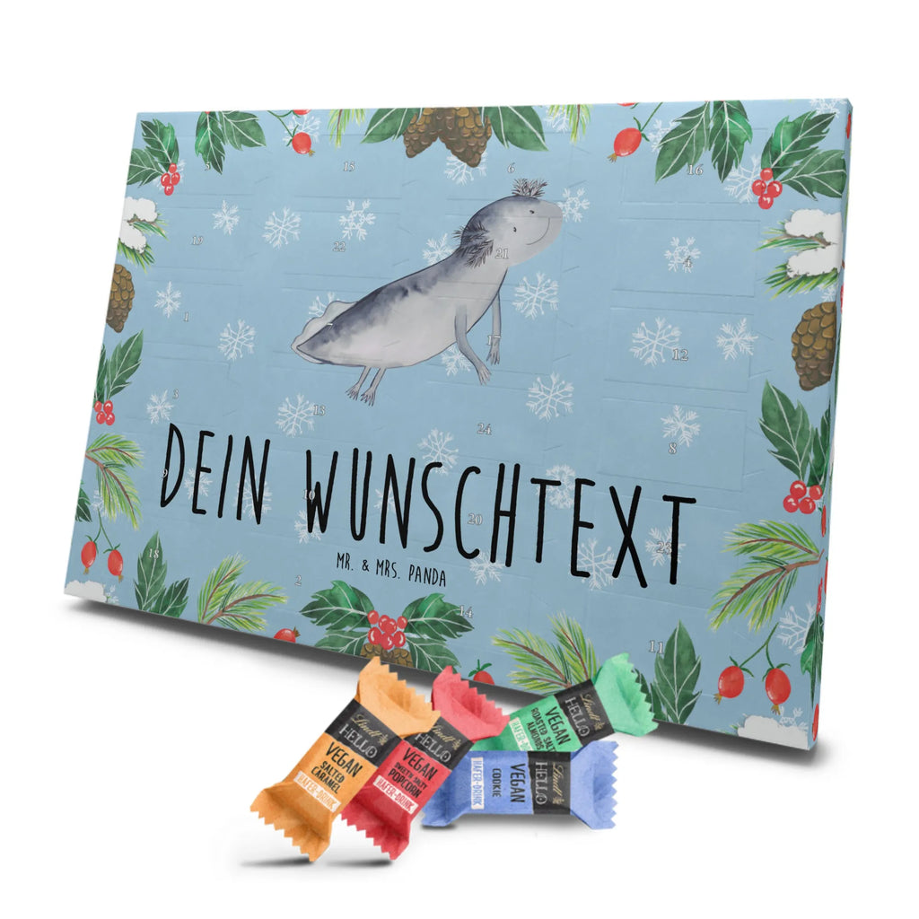 Personalisierter veganer Adventskalender Axolotl Schwimmen Personalisierter veganer Adventskalender, Axolotl, Molch, Axolot, Schwanzlurch, Lurch, Lurche, Problem, Probleme, Lösungen, Motivation