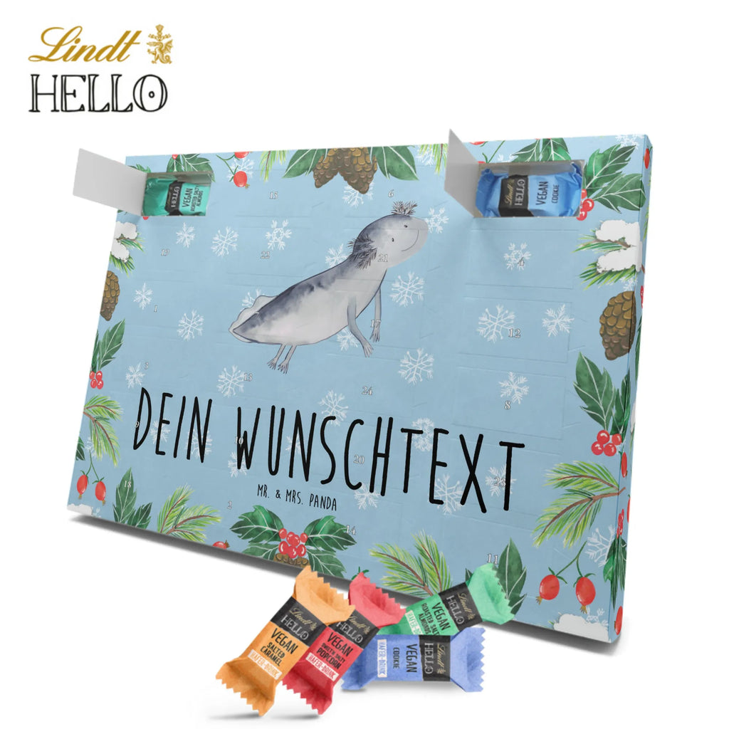 Personalisierter veganer Adventskalender Axolotl Schwimmen Personalisierter veganer Adventskalender, Axolotl, Molch, Axolot, Schwanzlurch, Lurch, Lurche, Problem, Probleme, Lösungen, Motivation