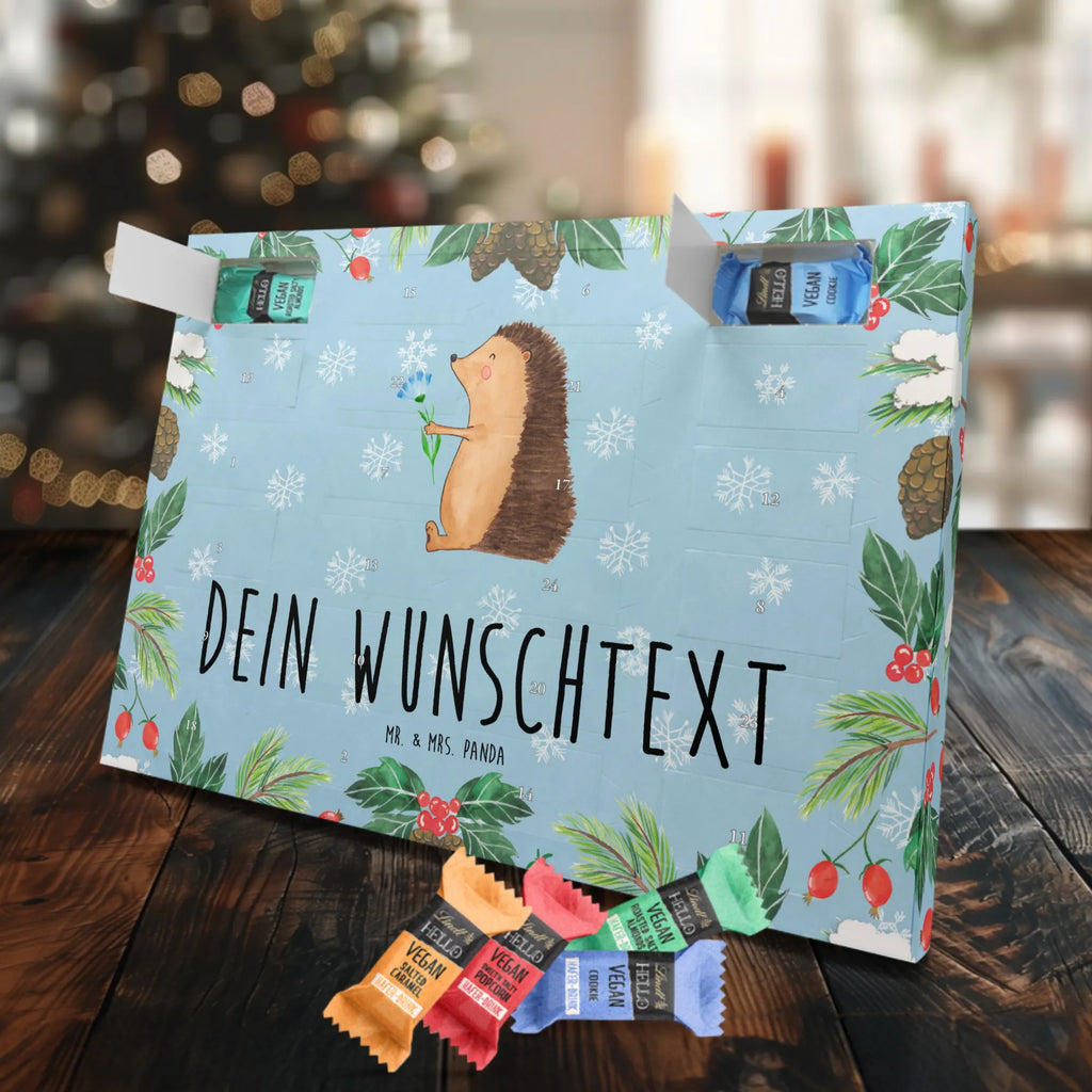 Personalisierter veganer Adventskalender Igel Blumen Personalisierter veganer Adventskalender, Tiermotive, Gute Laune, lustige Sprüche, Tiere, Igel, Gute Besserung, Genesungswünsche, Krankheit, Krankenhaus, krank, Besuch