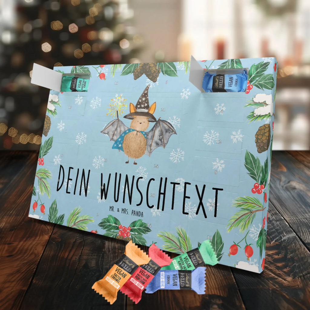 Personalisierter veganer Adventskalender Fledermaus Zauberer Personalisierter veganer Adventskalender, Tiermotive, Gute Laune, lustige Sprüche, Tiere, Fledermaus, Fledermäuse, Zauberer, Magier, Frauen, reinsteigern