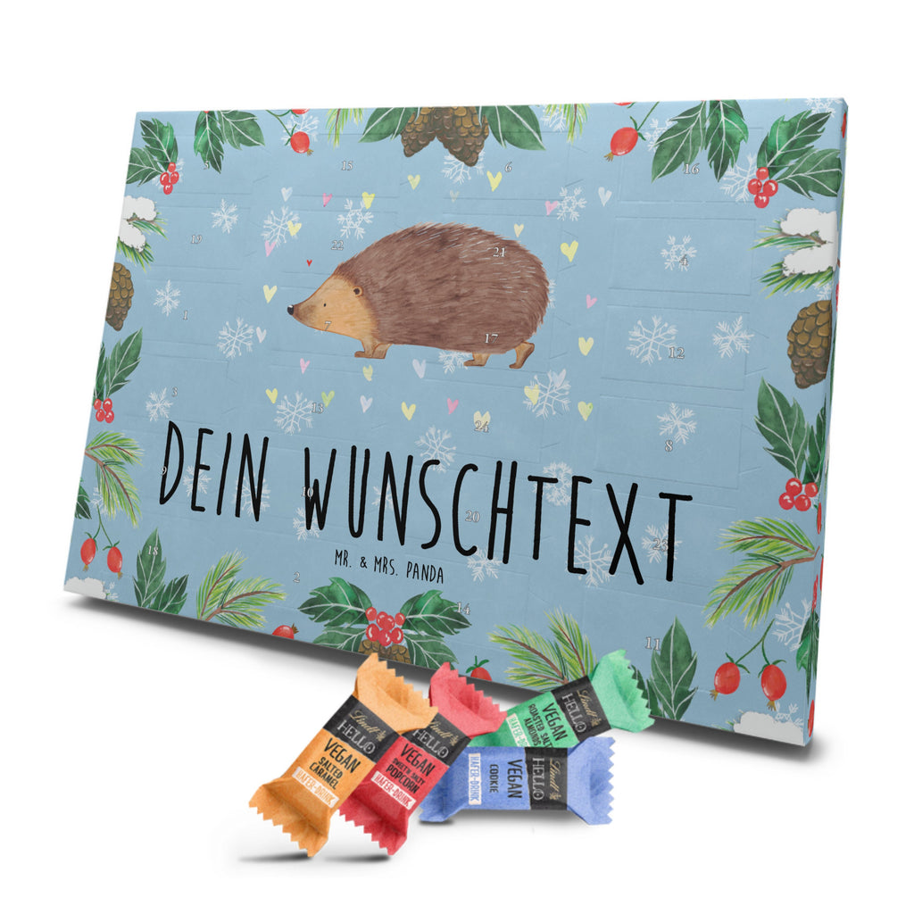 Personalisierter veganer Adventskalender Igel Herzen Personalisierter veganer Adventskalender, Tiermotive, Gute Laune, lustige Sprüche, Tiere, Liebe, Herz, Herzen, Igel, Vertrauen, Kuss, Leben