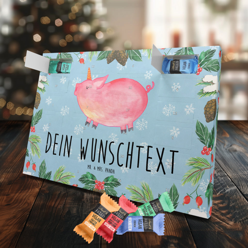 Personalisierter veganer Adventskalender Einhorn Schwein Personalisierter veganer Adventskalender, Einhorn, Einhörner, Einhorn Deko, Pegasus, Unicorn, Party, Spaß, Schwein, Schweinhorn, Bauer, witzig. lustig, Spruch, geschenk, Pig, Piggy, funny, english, englisch