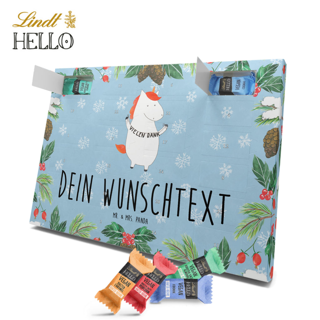 Personalisierter veganer Adventskalender Einhorn Dankeschön Personalisierter veganer Adventskalender, Einhorn, Einhörner, Einhorn Deko, Pegasus, Unicorn, Danke, vielen Dank, Dankeschön, Danksagung