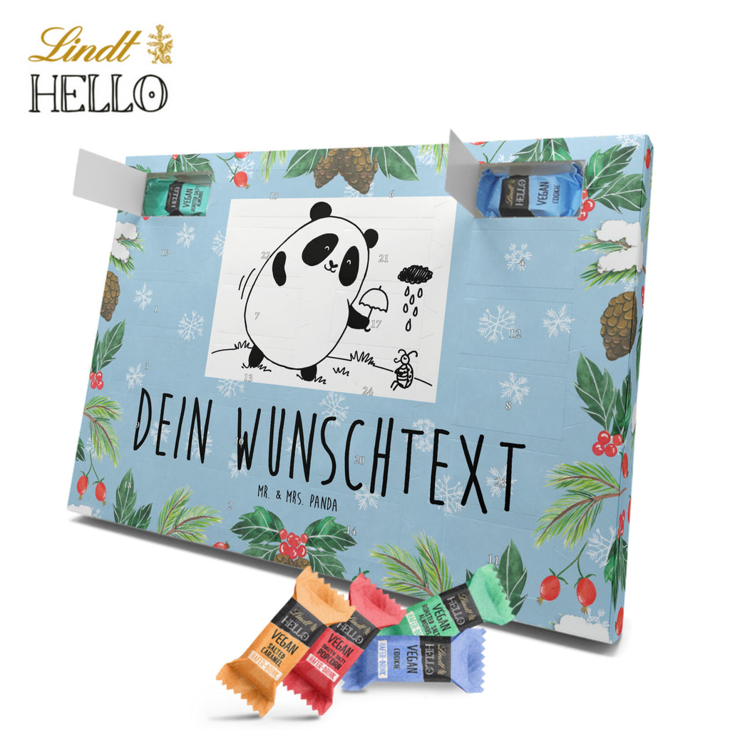 Personalisierter veganer Adventskalender Panda Zusammenhalt Personalisierter veganer Adventskalender