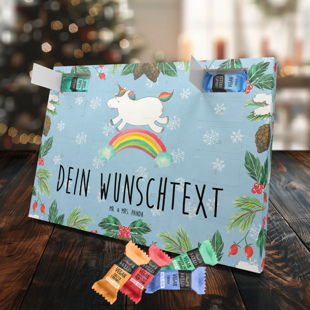 Personalisierter veganer Adventskalender Einhorn Regenbogen Personalisierter veganer Adventskalender, Einhorn, Einhörner, Einhorn Deko, Pegasus, Unicorn, Regenbogen, Glitzer, Einhornpower, Erwachsenwerden, Einhornautobahn