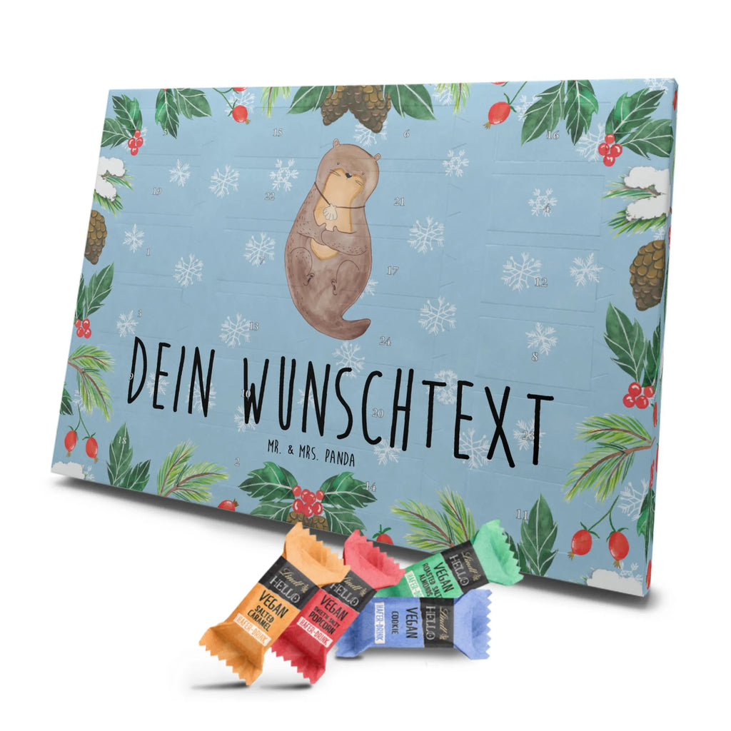 Personalisierter veganer Adventskalender Otter Muschel Personalisierter veganer Adventskalender, Otter, Fischotter, Seeotter, Otterliebe, grübeln, träumen, Motivation, Tagträumen, Büro