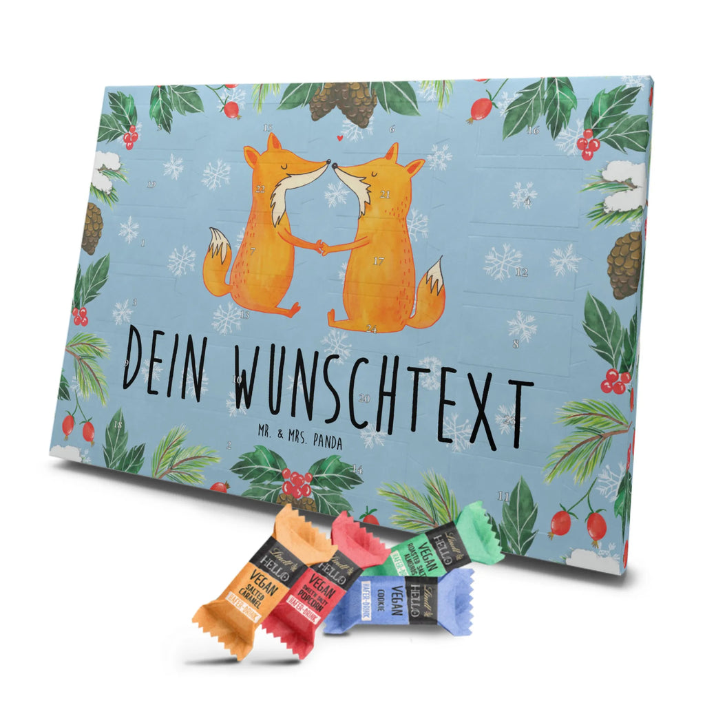 Personalisierter veganer Adventskalender Füchse Liebe Personalisierter veganer Adventskalender, Fuchs, Füchse, Fox, Liebe, Liebespaar, Paar, Partner, Freundin, Freund, Ehe, Verlobte, Ehemann, Ehefrau, Liebesbeweis