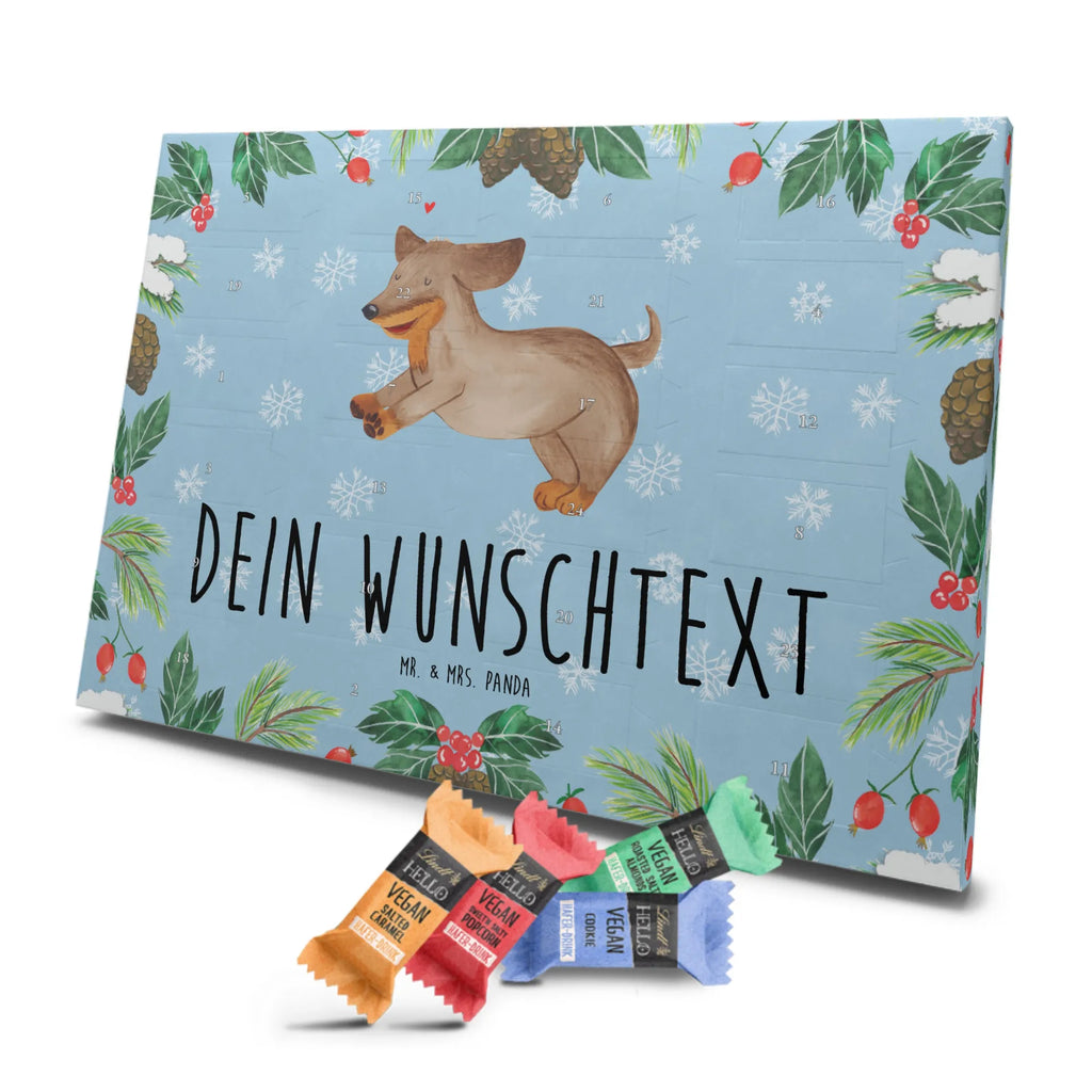 Personalisierter veganer Adventskalender Hund Dackel Personalisierter veganer Adventskalender, Hund, Hundemotiv, Haustier, Hunderasse, Tierliebhaber, Hundebesitzer, Sprüche, Hunde, Dackel, Dachshund, happy dog