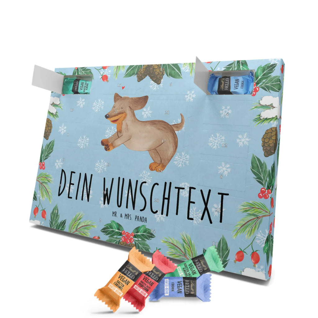 Personalisierter veganer Adventskalender Hund Dackel Personalisierter veganer Adventskalender, Hund, Hundemotiv, Haustier, Hunderasse, Tierliebhaber, Hundebesitzer, Sprüche, Hunde, Dackel, Dachshund, happy dog