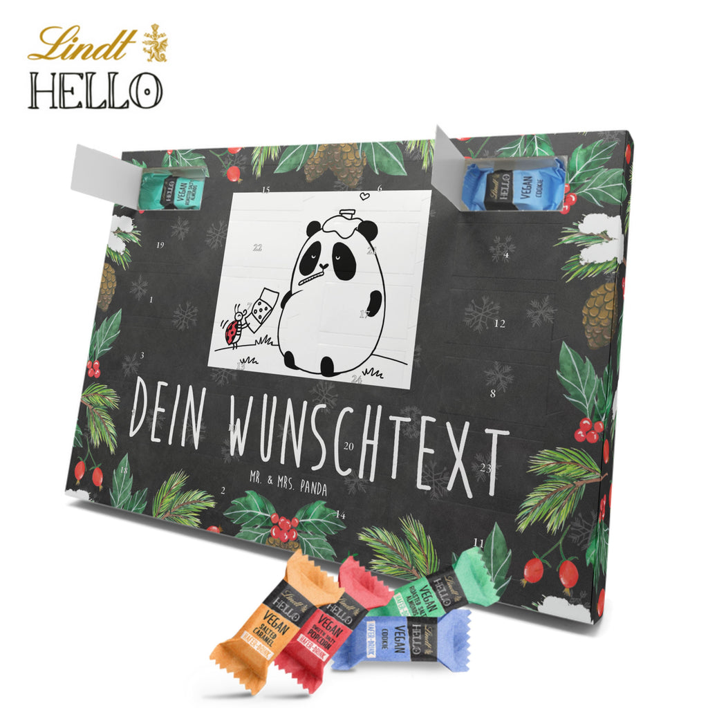 Personalisierter veganer Adventskalender Panda Gute Besserung Personalisierter veganer Adventskalender