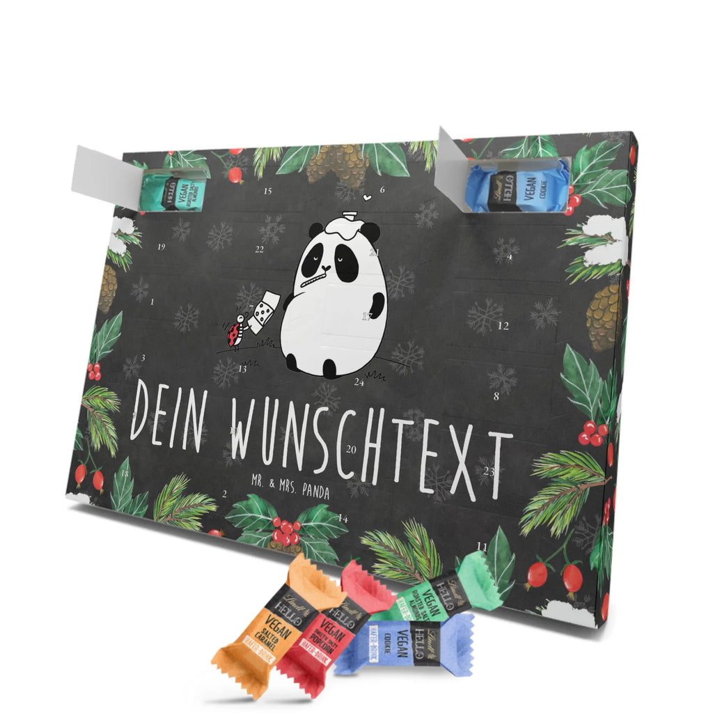 Personalisierter veganer Adventskalender Panda Gute Besserung Personalisierter veganer Adventskalender