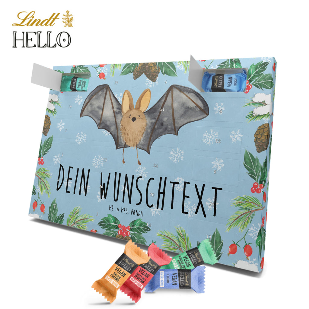 Personalisierter veganer Adventskalender Fledermaus Flügel Personalisierter veganer Adventskalender, Tiermotive, Gute Laune, lustige Sprüche, Tiere