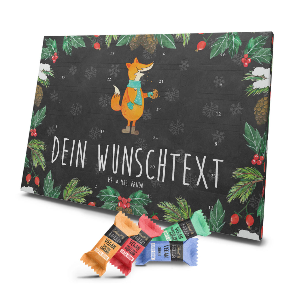 Personalisierter veganer Adventskalender Fuchs Keks Personalisierter veganer Adventskalender, Fuchs, Füchse, Backen Spruch, Kekse, Winter, Weihnachtszeit, Plätzchen, Liebe, Küche Deko