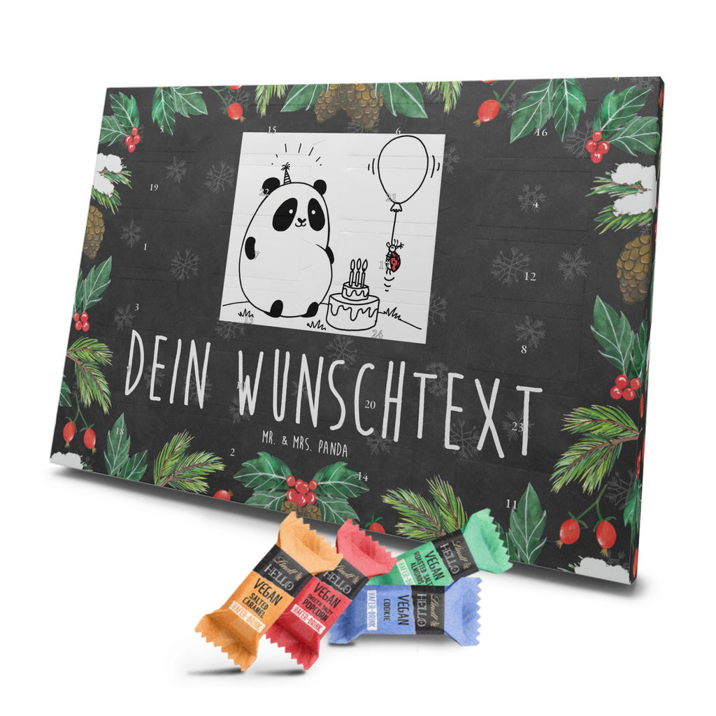 Personalisierter veganer Adventskalender Panda Geburtstag Personalisierter veganer Adventskalender