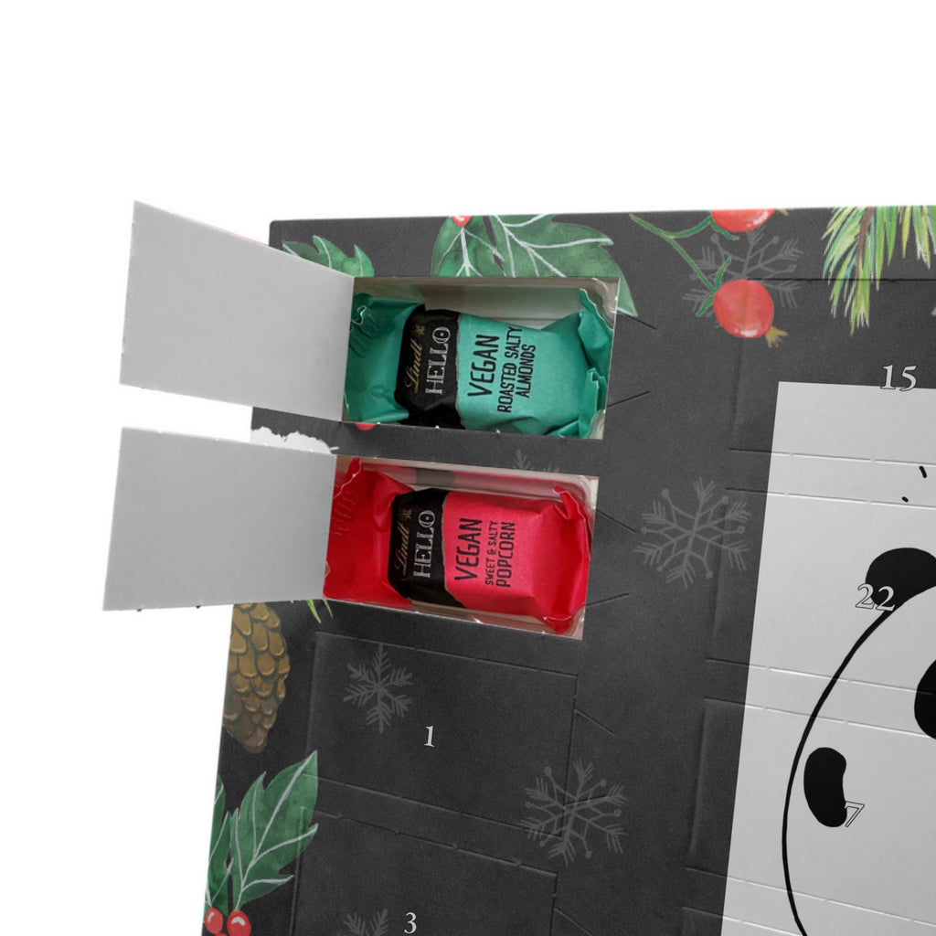 Personalisierter veganer Adventskalender Panda Geburtstag Personalisierter veganer Adventskalender