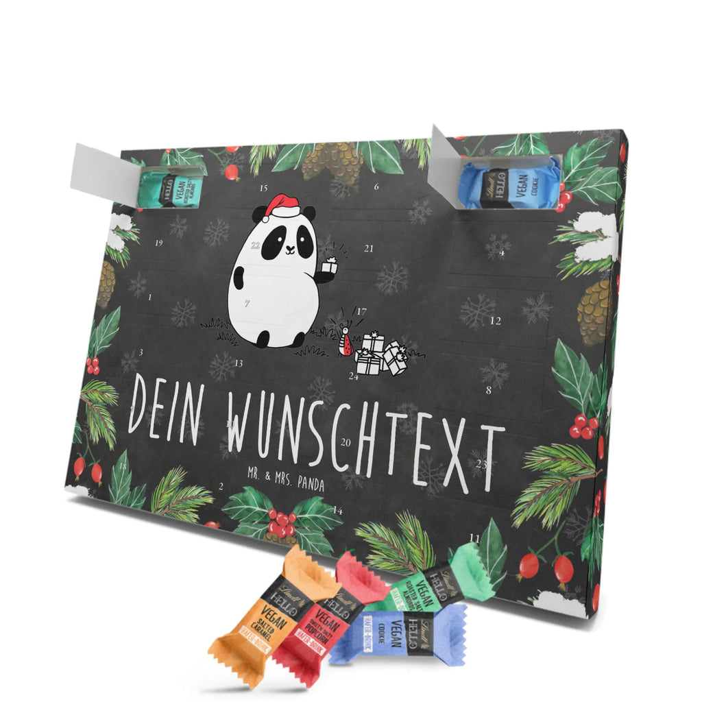 Personalisierter veganer Adventskalender Panda Weihnachtsgeschenk Personalisierter veganer Adventskalender