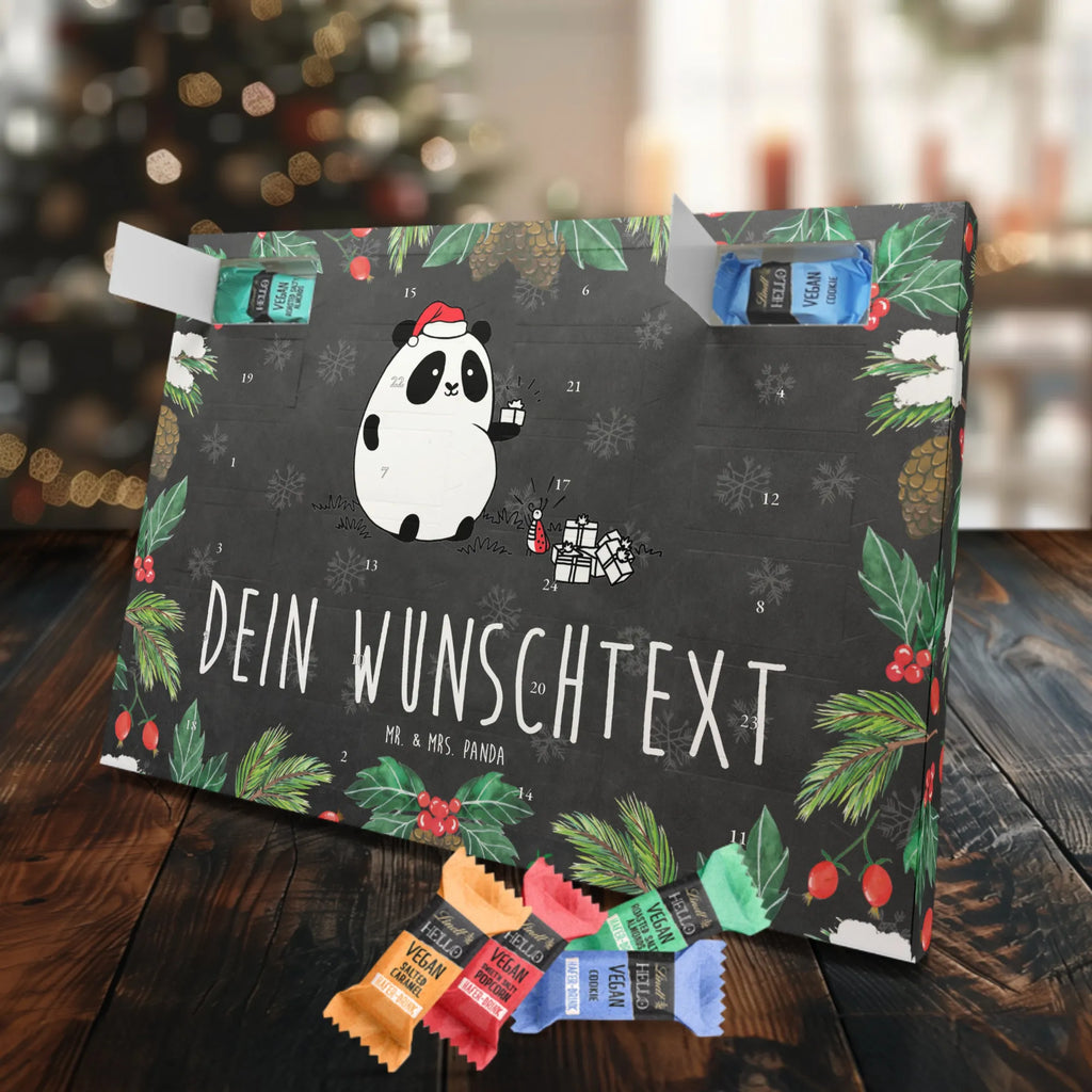 Personalisierter veganer Adventskalender Panda Weihnachtsgeschenk Personalisierter veganer Adventskalender