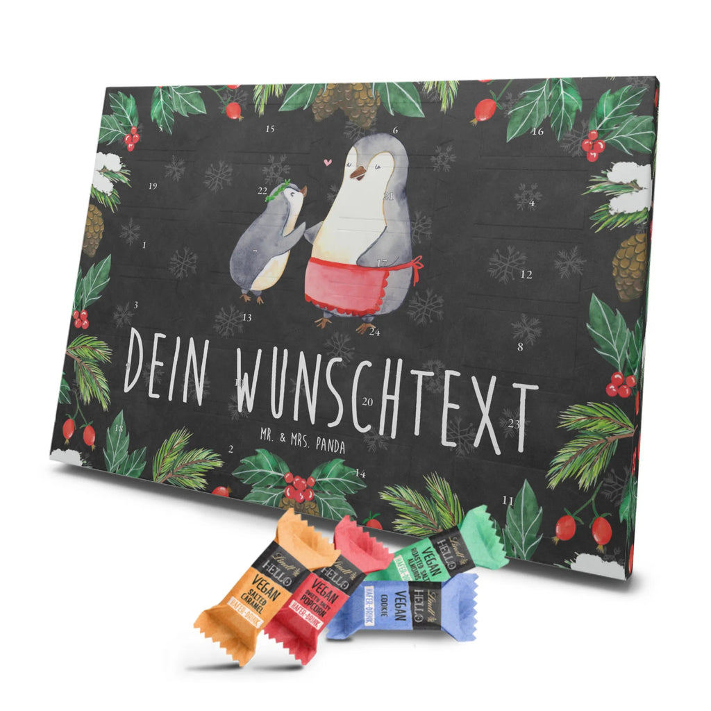 Personalisierter veganer Adventskalender Pinguin mit Kind Personalisierter veganer Adventskalender, Familie, Vatertag, Muttertag, Bruder, Schwester, Mama, Papa, Oma, Opa, Geschenk, Mami, Mutti, Mutter, Geburststag