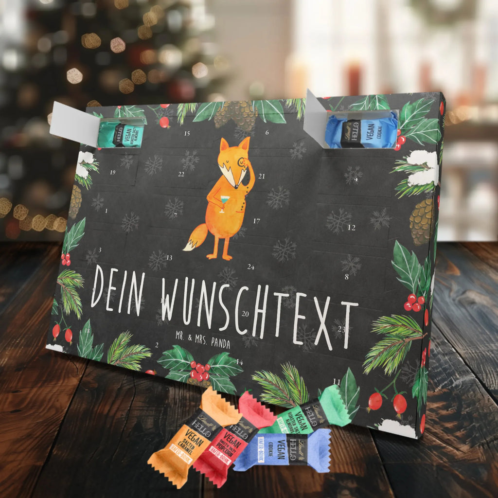 Personalisierter veganer Adventskalender Fuchs Lord Personalisierter veganer Adventskalender, Fuchs, Füchse, tröstende Worte, Spruch lustig, Liebeskummer Geschenk, Motivation Spruch, Problemlösung