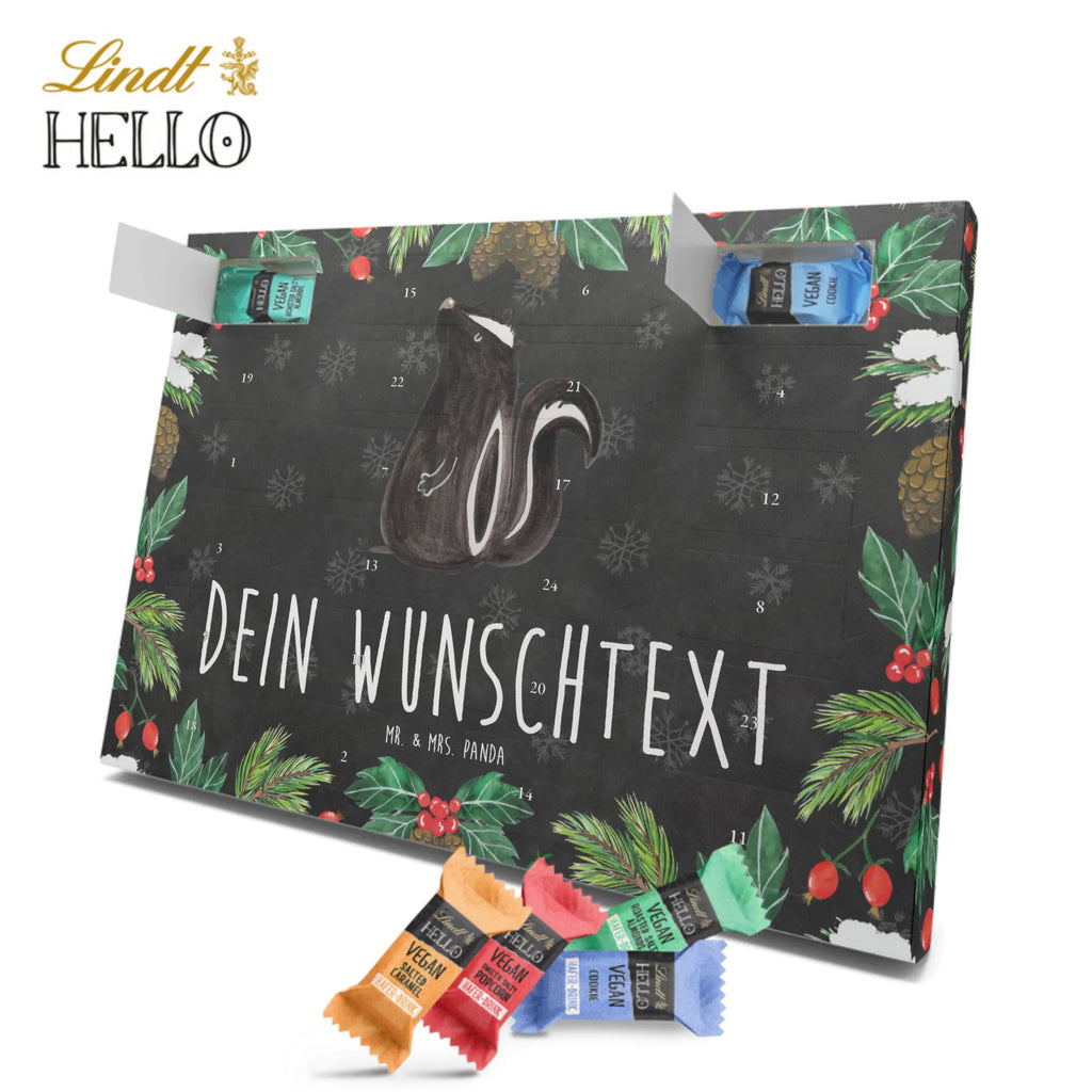 Personalisierter veganer Adventskalender Stinktier Sitzen Personalisierter veganer Adventskalender, Stinktier, Skunk, Wildtier, Raubtier, Stinker, Stinki, Spruch, Büro, Recht, Besserwisser