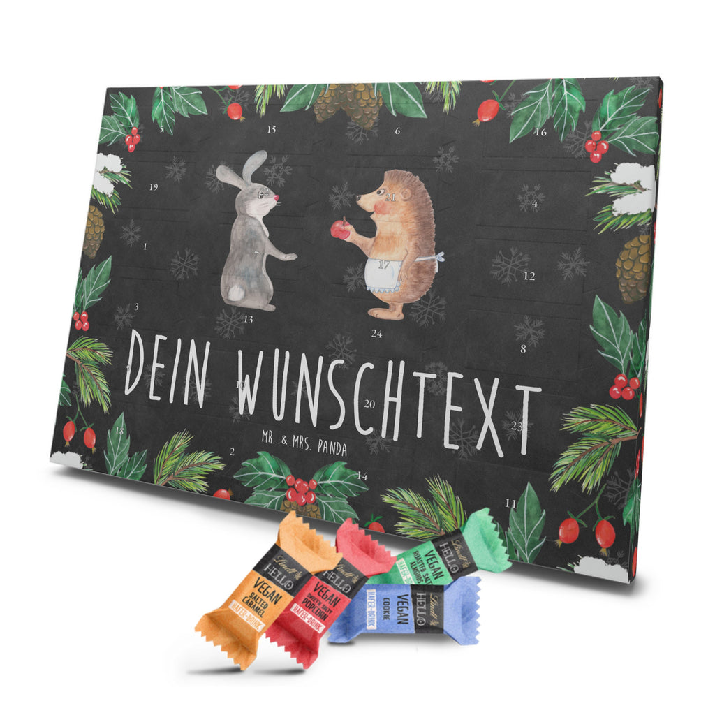 Personalisierter veganer Adventskalender Hase Igel Personalisierter veganer Adventskalender, Tiermotive, Gute Laune, lustige Sprüche, Tiere, Igel und Hase, Igel, Hase, Liebe Spruch, Liebeskummer Geschenk, Herzschmerz, Trösten, Trennungsschmerz, Spruch romantisch