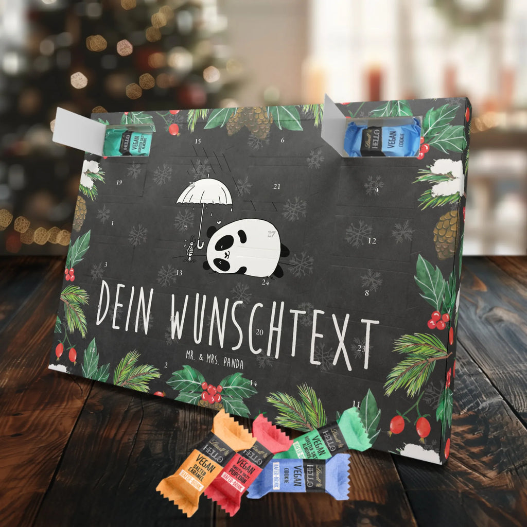 Personalisierter veganer Adventskalender Panda Freundschaft Personalisierter veganer Adventskalender