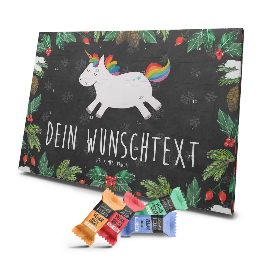 Personalisierter veganer Adventskalender Einhorn Happy Personalisierter veganer Adventskalender, Einhorn, Einhörner, Einhorn Deko, Pegasus, Unicorn, glücklich, fröhlich, Spaß, Freude, Lebensfreude, witzig, spannend, Lächeln, Lachen