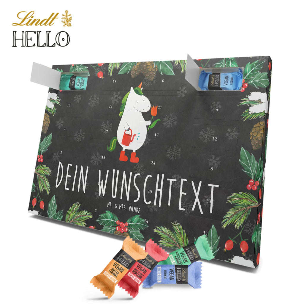 Personalisierter veganer Adventskalender Einhorn Gärtner Personalisierter veganer Adventskalender, Einhorn, Einhörner, Einhorn Deko, Pegasus, Unicorn, Luftballon, Gießkanne, Giesskanne, Lebenslust, Freude, Blume, Freundin, Garten, Stiefel