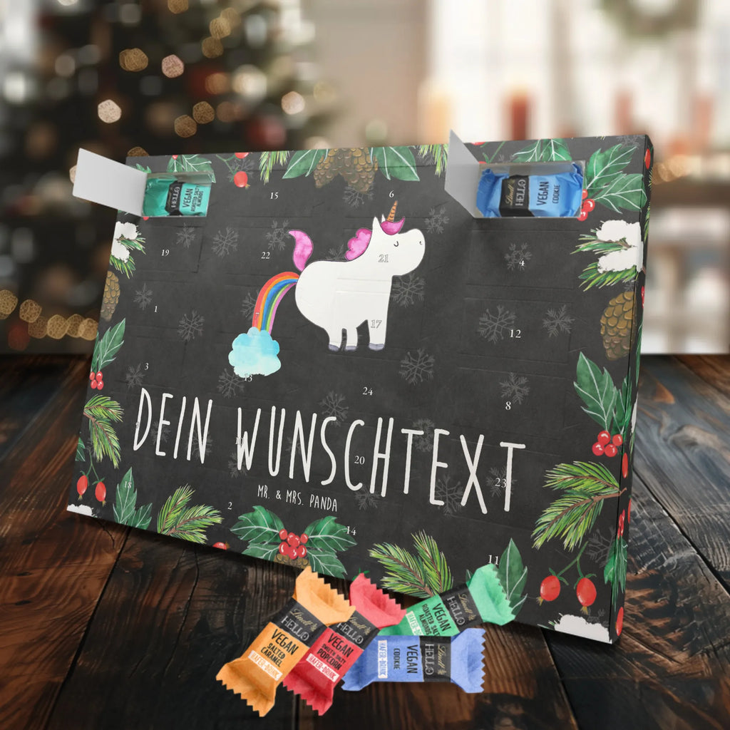 Personalisierter veganer Adventskalender Einhorn Pupsen Personalisierter veganer Adventskalender, Einhorn, Einhörner, Einhorn Deko, Pegasus, Unicorn, Pups, Regenbogen, Glitzer, Einhornpower, Erwachsenwerden, Spaß, lustig, Freundin