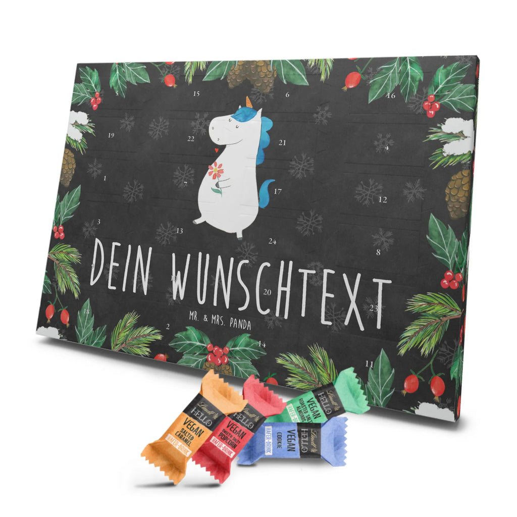 Personalisierter veganer Adventskalender Einhorn Spaziergang Personalisierter veganer Adventskalender, Einhorn, Einhörner, Einhorn Deko, Pegasus, Unicorn, Glitzer, Blumen, Spaziergang, Motivation, Gute Laune, Freude, Freundin, Mutter, Schwester