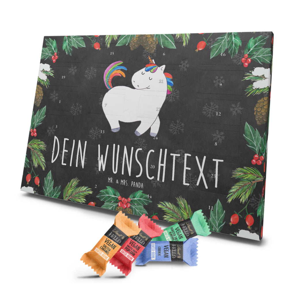 Personalisierter veganer Adventskalender Einhorn Stolzieren Personalisierter veganer Adventskalender, Einhorn, Einhörner, Einhorn Deko, Pegasus, Unicorn, stolz, anders, bunt, Pferd, Reiter, Reiten, Freundin, Geschenk